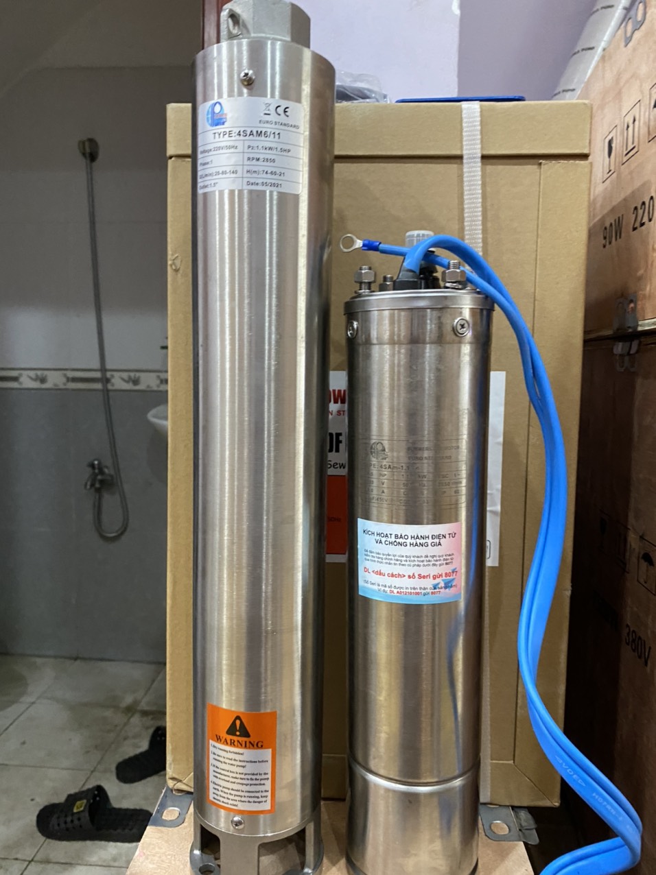 Bơm Chìm Giếng Khoan Showfou - Đài Loan